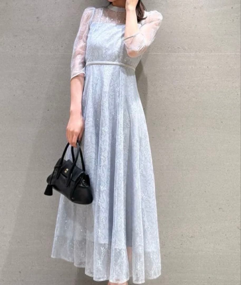 ドレス スパークルレースドレス　オケージョンワンピース　snidel スナイデル SNIDEL（スナイデル） ドレス スパークルレースドレス : ZOZOTOWN