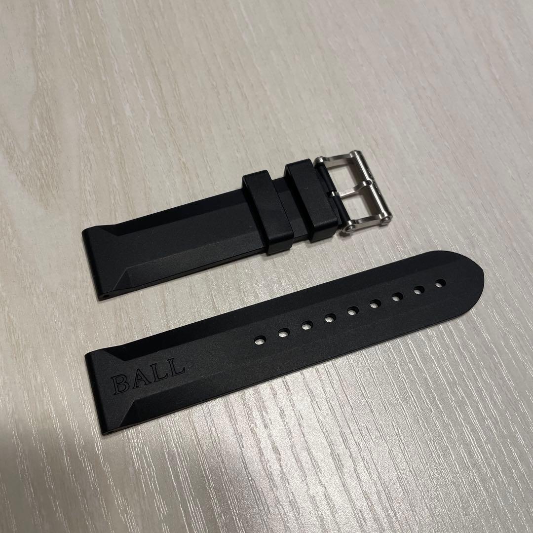 新品未使用品　BALL ボールウォッチ　ラバーベルト　22mm ブラック 夏こそ楽しみたい、BALL WATCH 純正ラバーベルト | ボールウォッチ正規
