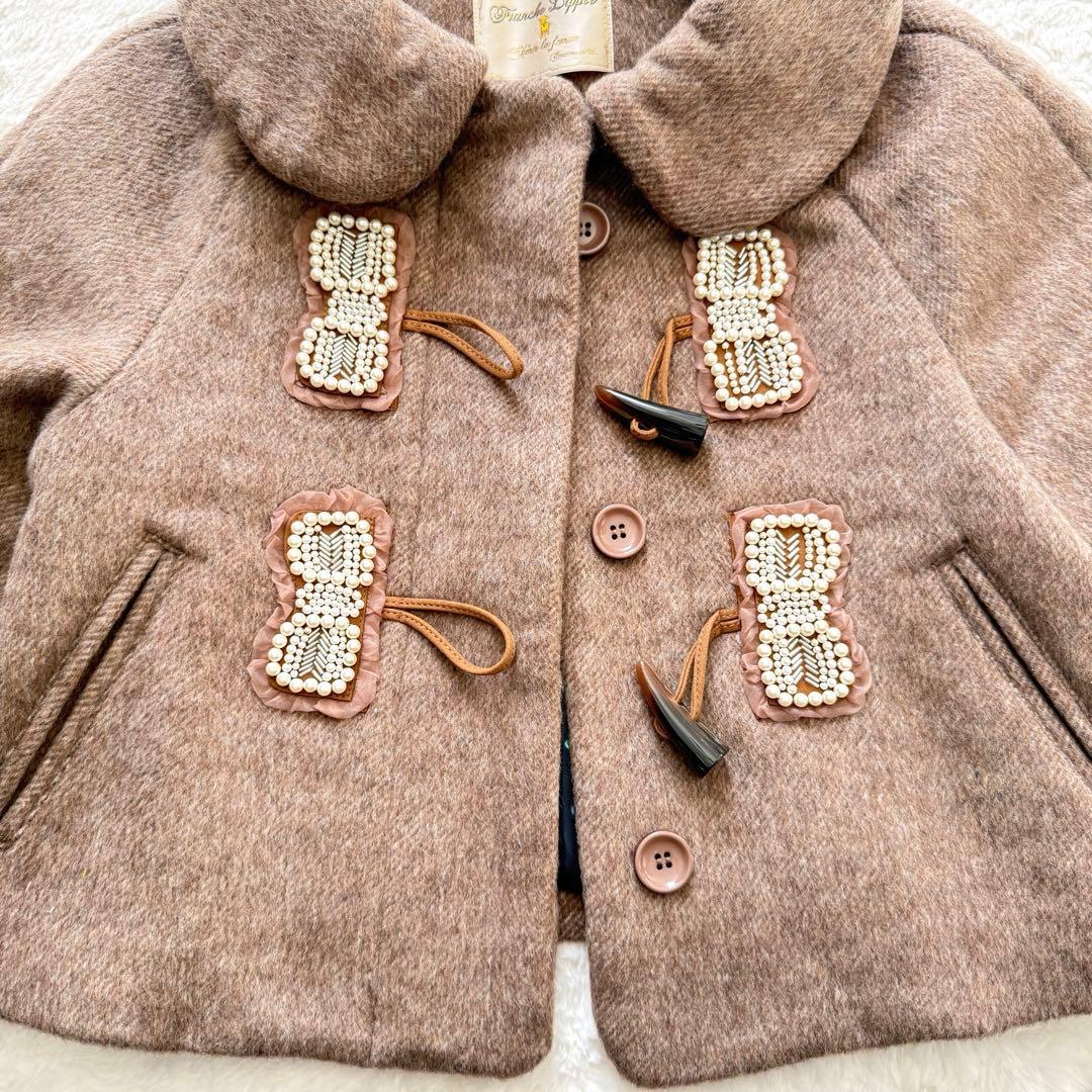 新品✨ フランシュリッペ とっておきミニ ダッフルコート 茶 パール