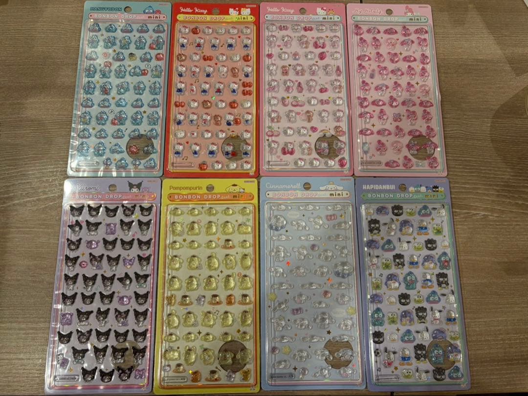 【正規品】ボンボンドロップシールミニ　サンリオ　コンプリート 2026年1月発売✨ サンリオの「ボンボンドロップシールmini」が可愛
