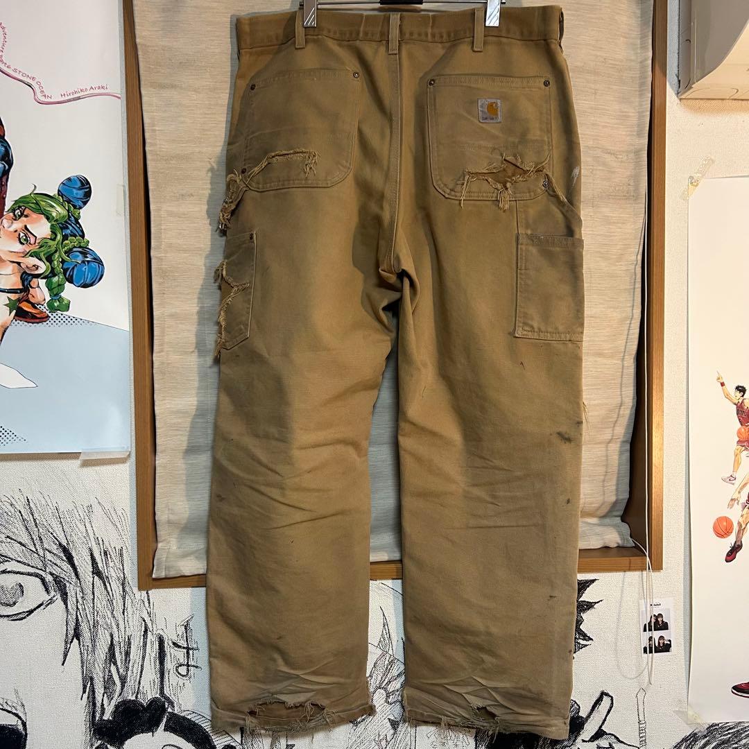 Carhartt ダブルニーパンツ 36×30 カーハート ボロ ダメージ - メルカリ