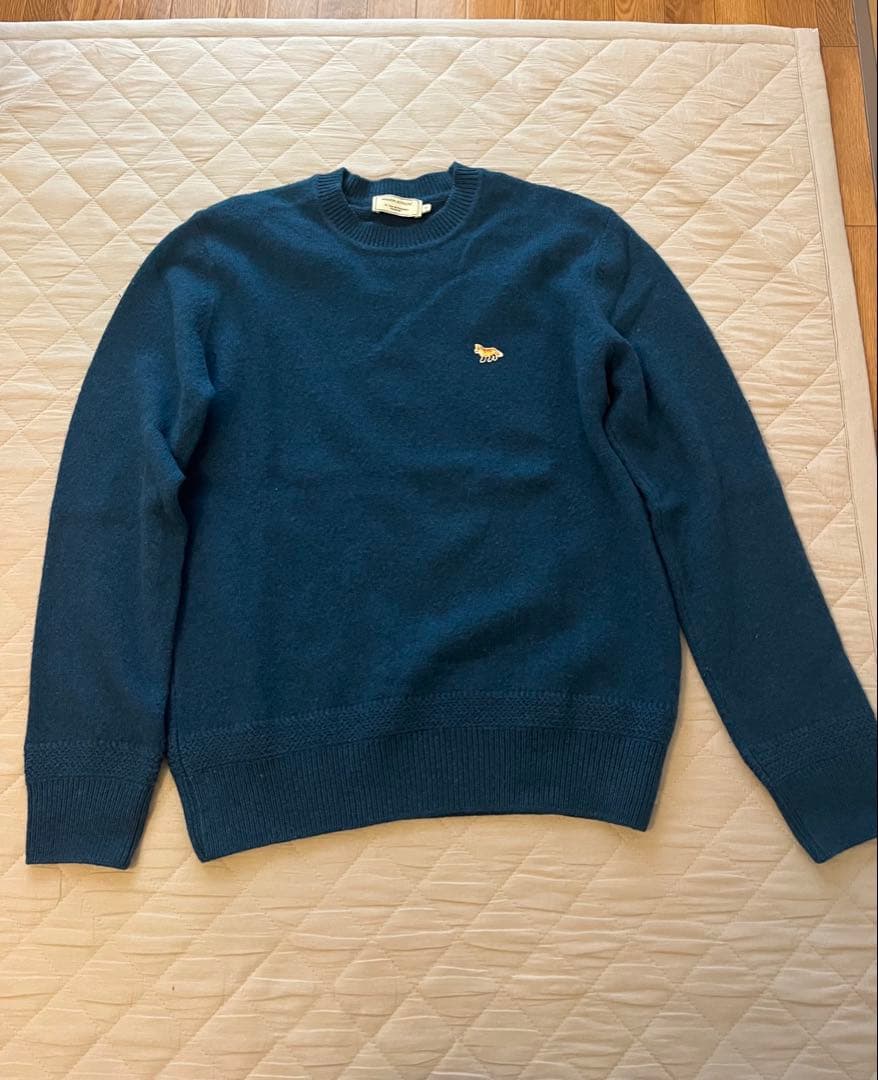 MAISON KITSUNÉ ニットセーター M ☆関税込☆MAISON KITSUNE☆Big Fox Head Pullover Knit Grey