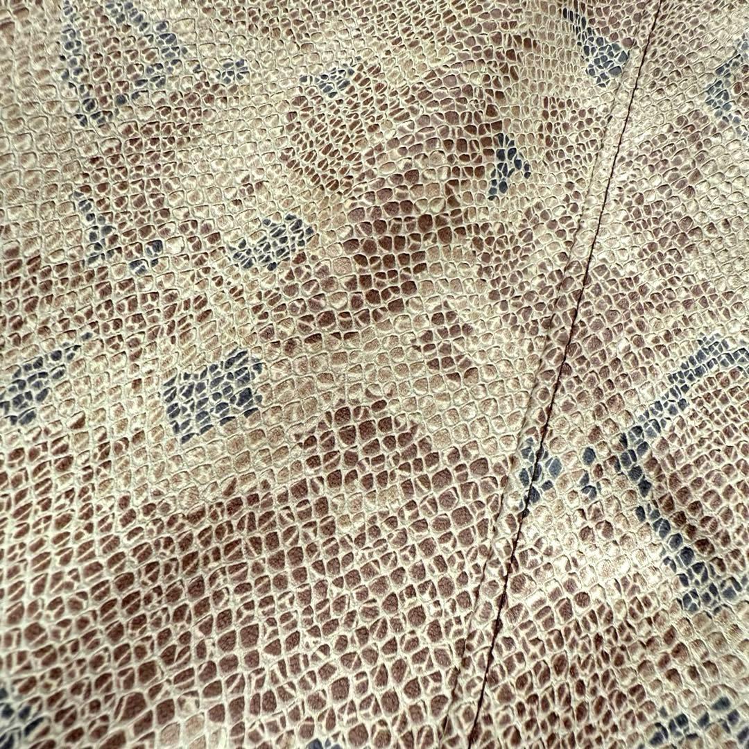 希少】ARTICO オールレザー ロングコート パイソン柄 40 - メルカリ