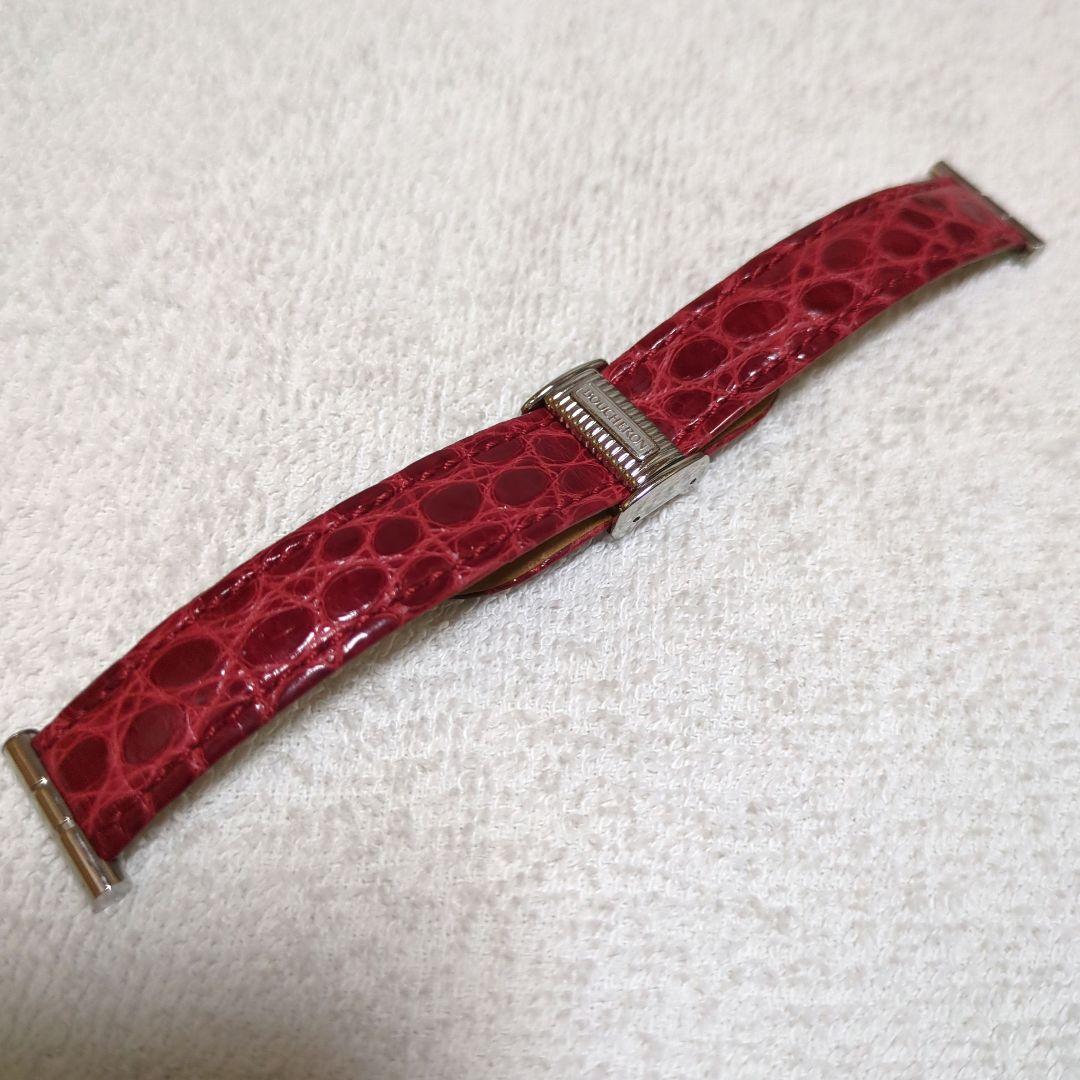 ブシュロン リフレ S スモール レザーベルト アリゲーター　赤　時計 BOUCHERON - ブシュロン リフレ 替えベルト Sサイズ シルバー、赤