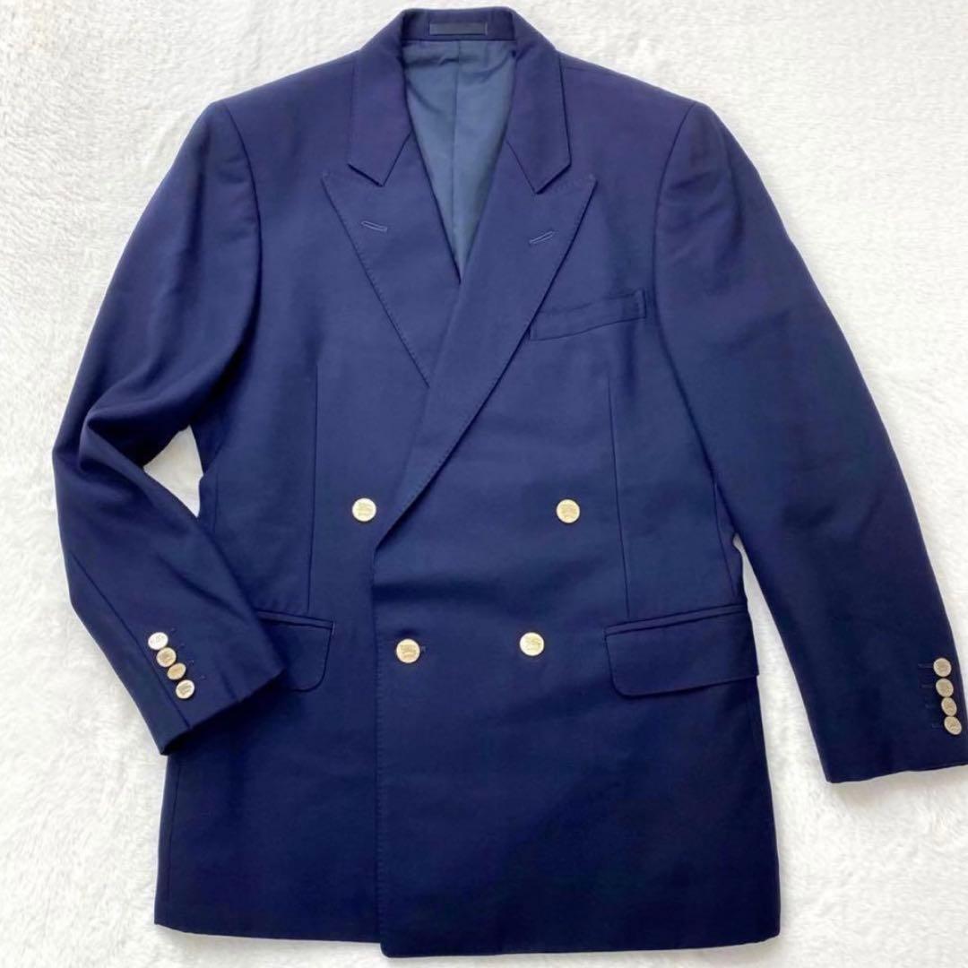 【なかじん！】バーバリーズ ジャケット L ダブルブレスト 紺ブレ ダブルブレストジャケット(ネイビー) 紺ブレ | もりのがっこう公式
