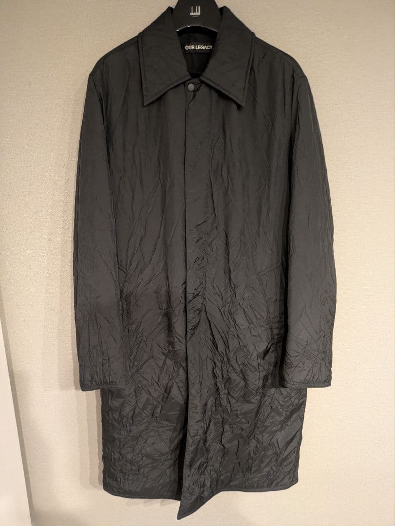 新品 OUR LEGACY BLITHE COAT 撥水加工 軽量 コート 46 OUR LEGACY Black Blithe Coat Our Legacy