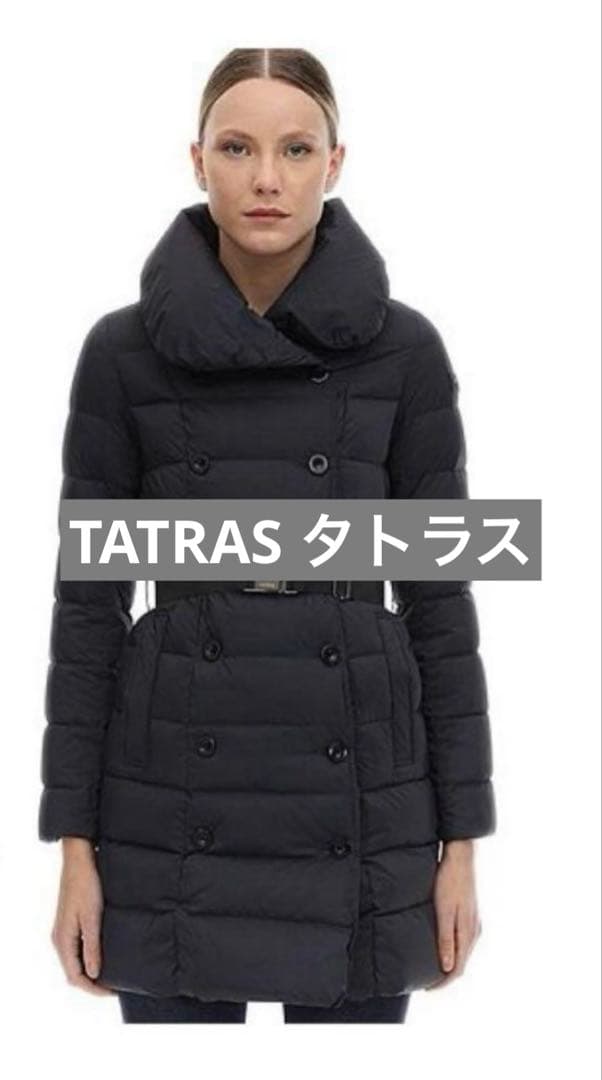 【超美品】タトラス TATRAS ダウンコート　ブラック　サイズ3 アゴーニャ TATRAS（タトラス） アゴーニャ TATRAS AGOGNA ダウン ダウン