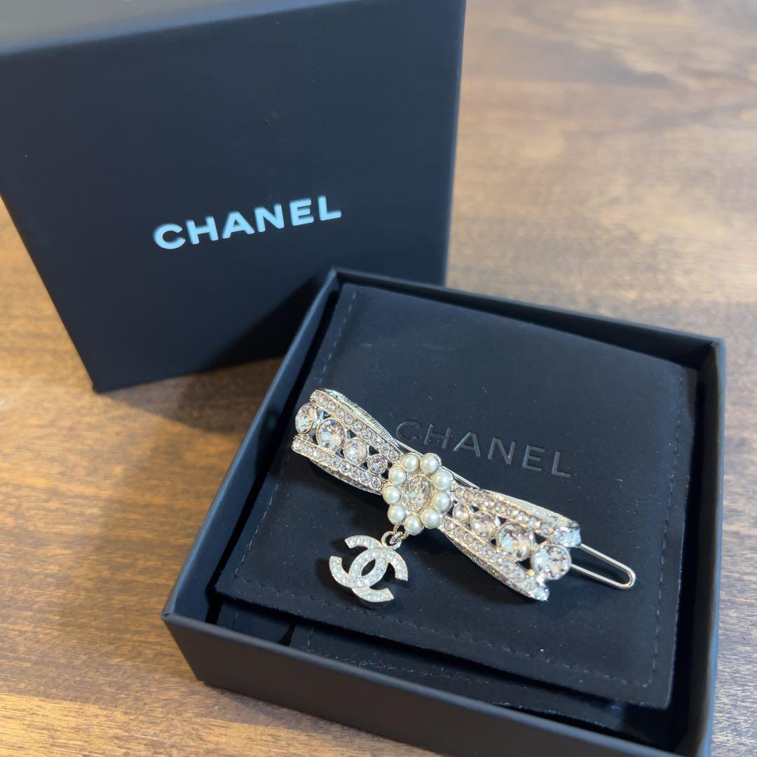 シャネル　ヘアクリップ □シャネル□ ヘアクリップ ヘアアクセサリー ココマーク チェーン