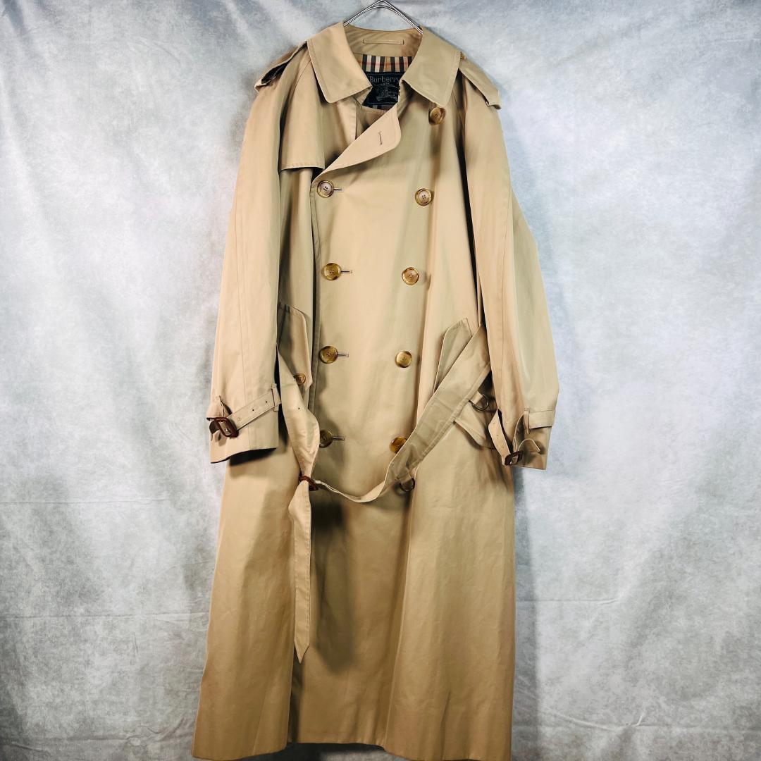 【バーバリー】トレンチコート　ノバチェック　ベルト　エポレット　袖ベルト　XL burberry/バーバリー通販 | ロング チェックラペル ギャバジン
