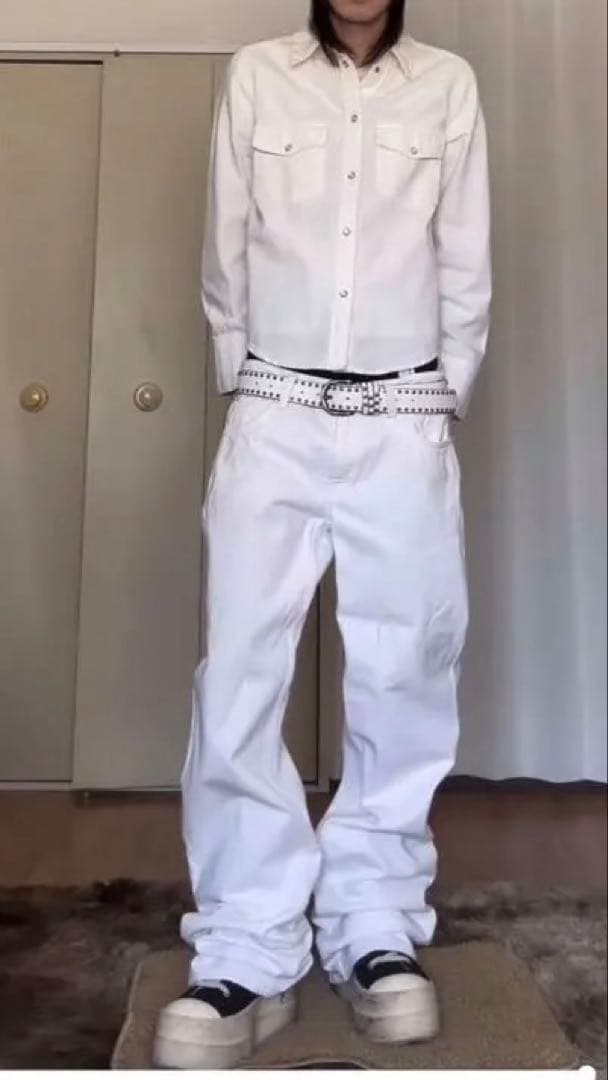 00s archive denim jacket y2k 白 - メルカリ