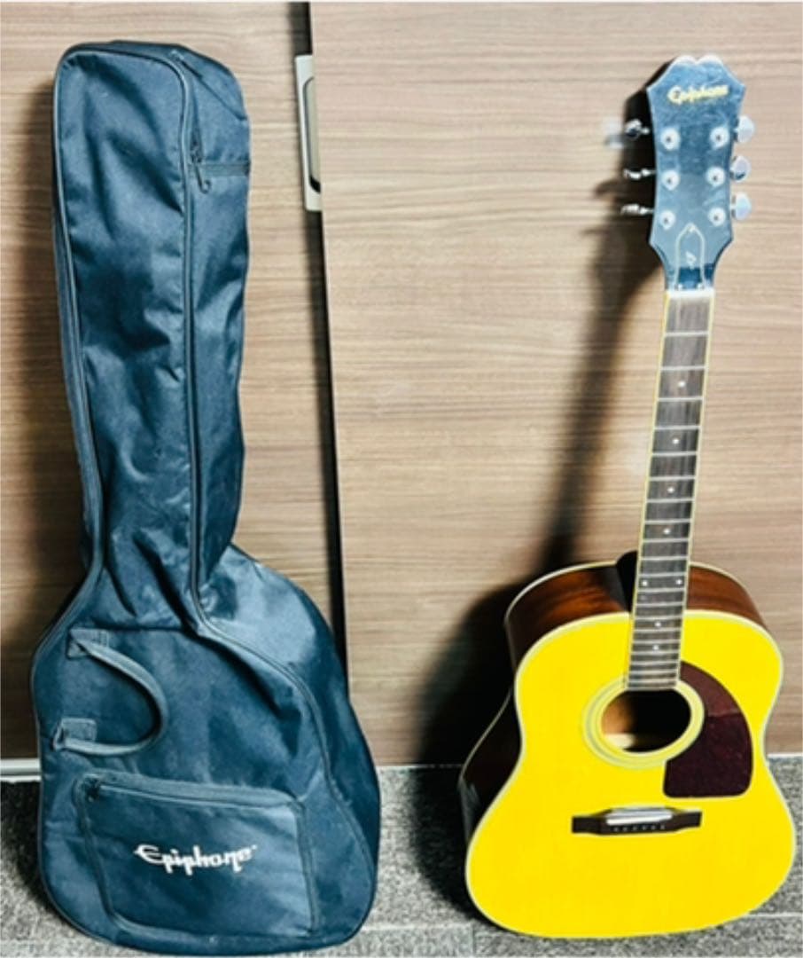 良音/Epiphone AJ-200S/NA 改チューナー付エレアコ ケース付