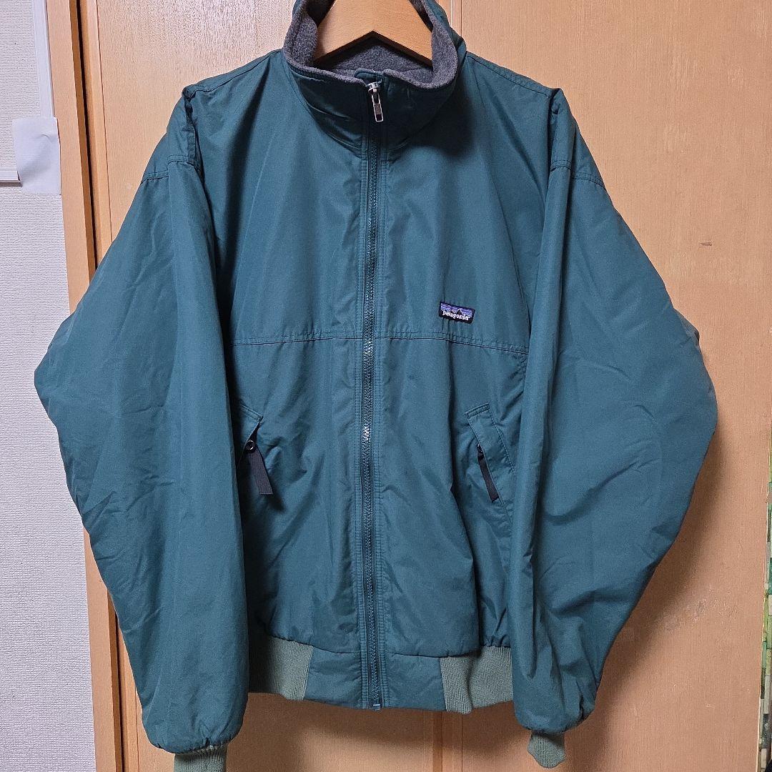 パタゴニアpatagonia シェルドシンチラ 裏地フリース ジャケット M USA製【パタゴニア】patagonia【紺×グレー】【シェルドシンチラ