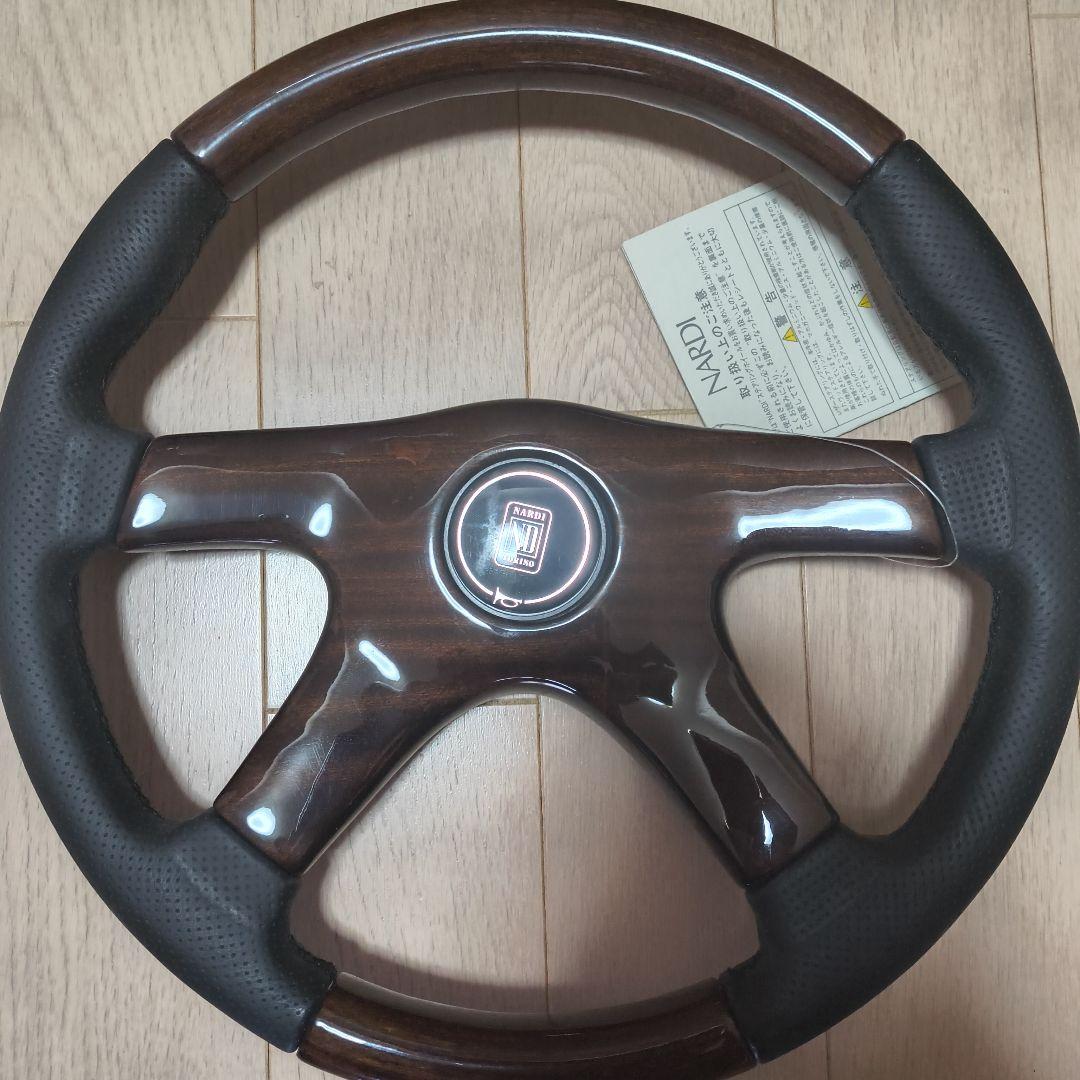 NARDI ステアリングホイール 3スポーク380㍉ 正規品】NARDI CLASSIC ステアリング パンチングレザー / N344