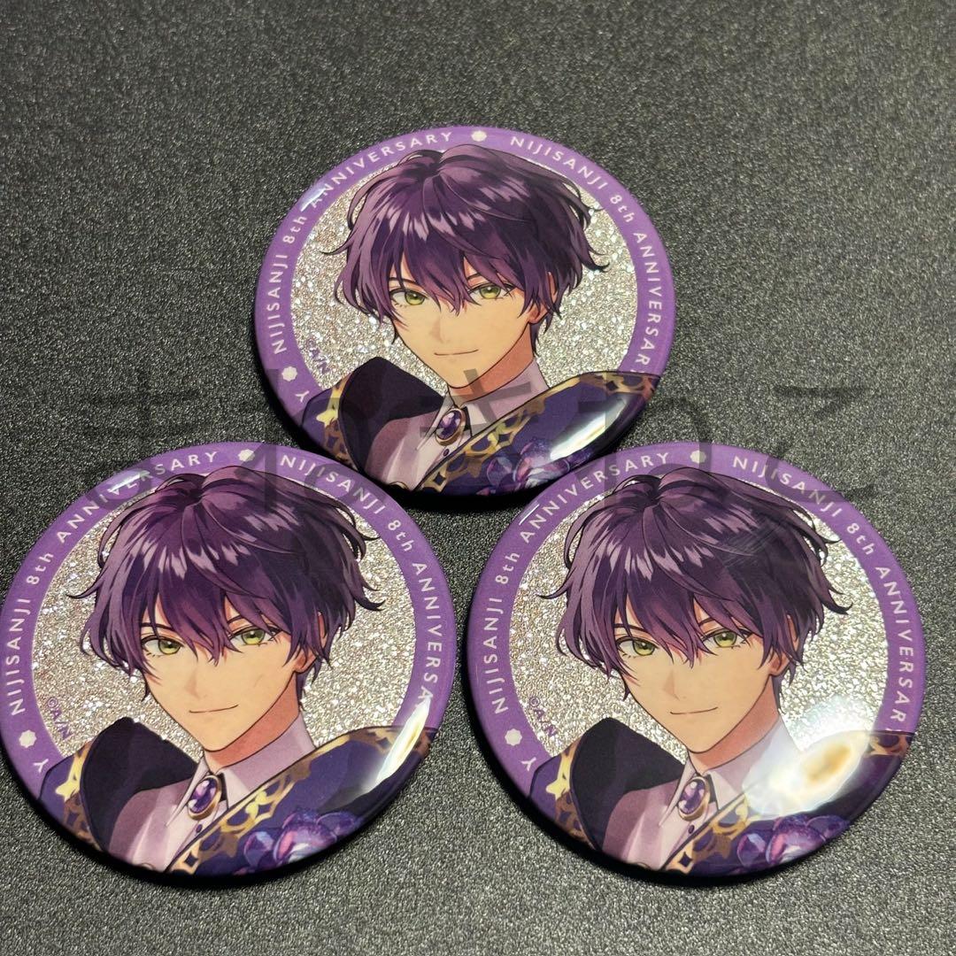 にじさんじ 8周年 グリッター缶バッジ 剣持刀也 - メルカリ