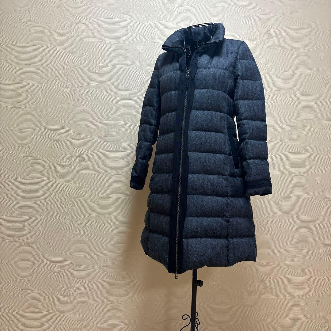 LANVIN en Bleu ランバンブルー 38 ヘリンボーン　ダウンコート 楽天市場】ランバンオンブルー lanvin en bleu ダウンコートの通販