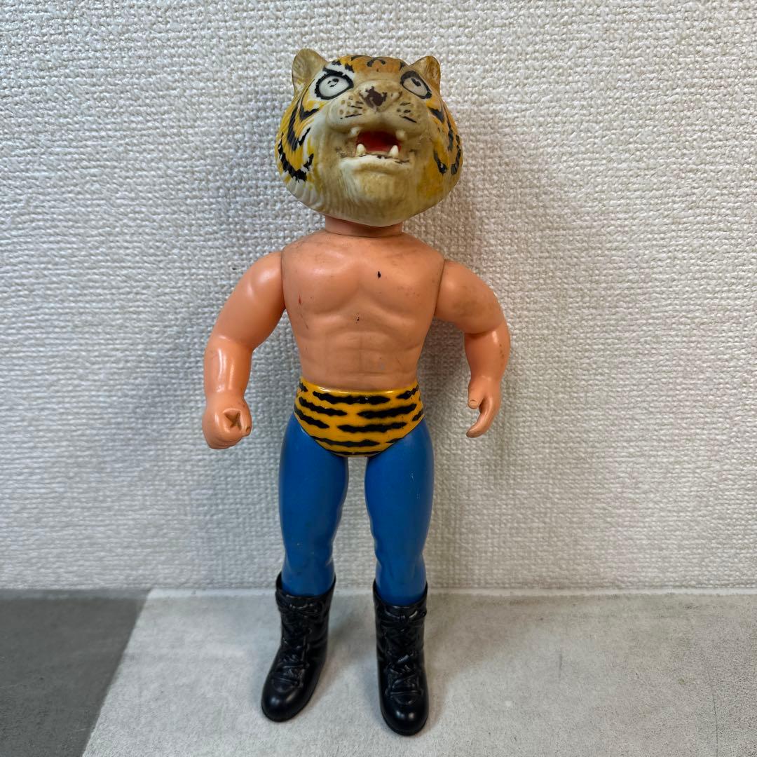 当時物 タイガーマスク 梶原一騎 辻なおき ソフビ 中嶋製作所 面とれ