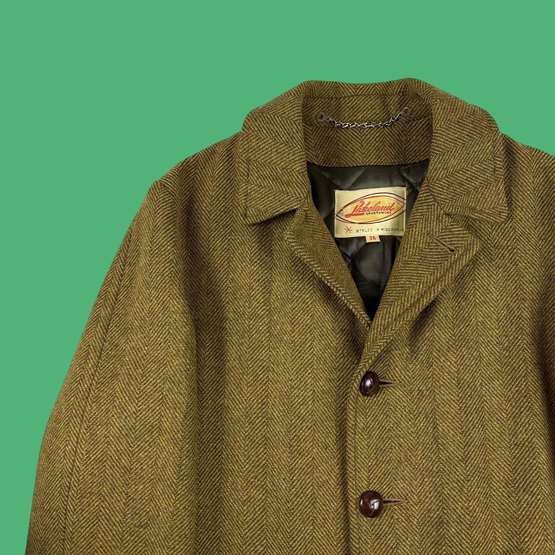 60s Lakeland ウールツイード ショート ステンカラーコート 36 TOMORROWLAND（トゥモローランド） ステンカラーコート コート