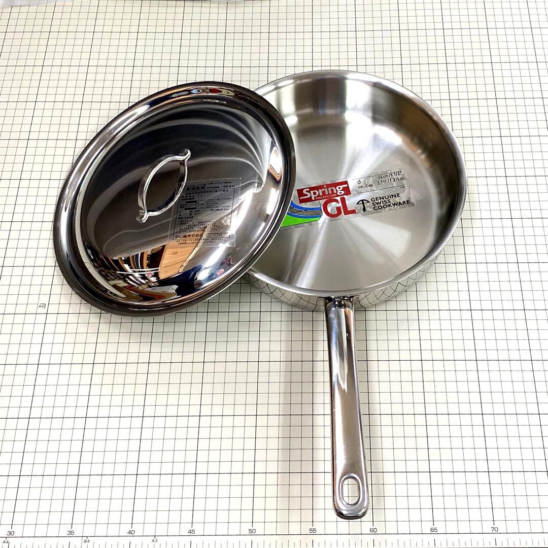 スプリング社 ソテーパン・24cm 5層構造鍋 クリスタルGL - メルカリ