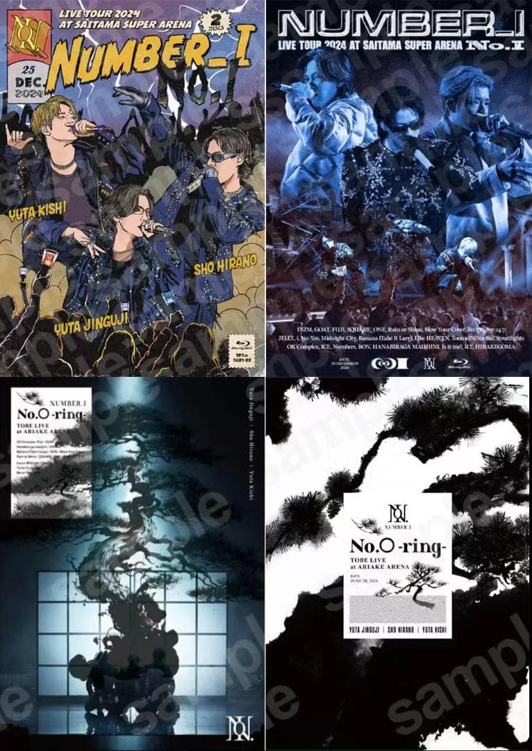 Number_i LIVE TOUR & NumberｉNo.O-ring 4枚 No.O -ring-」通常盤 | TOBE OFFICIAL STORE