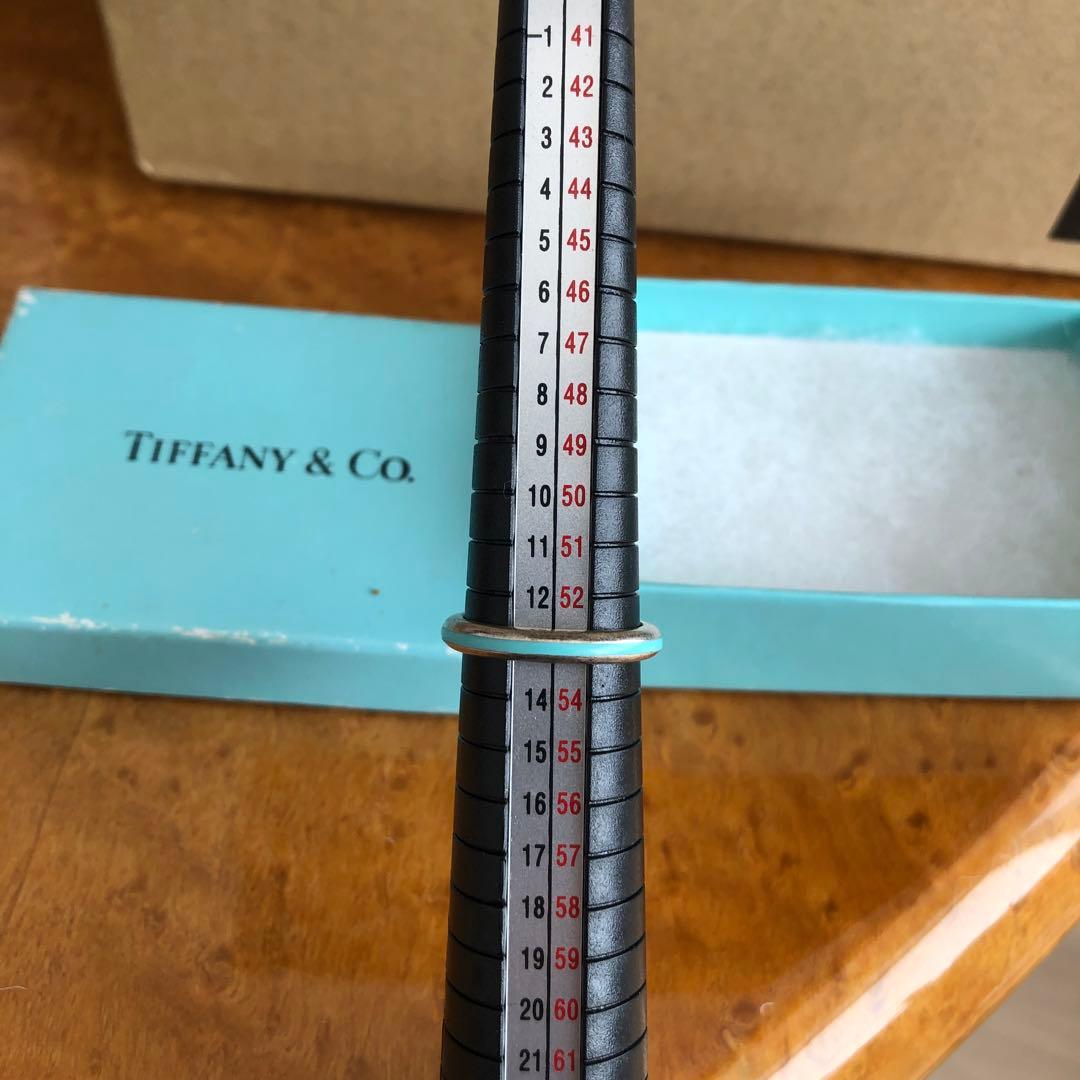 ティファニー リング 13号 ティファニーブルー AG925 エナメルライン