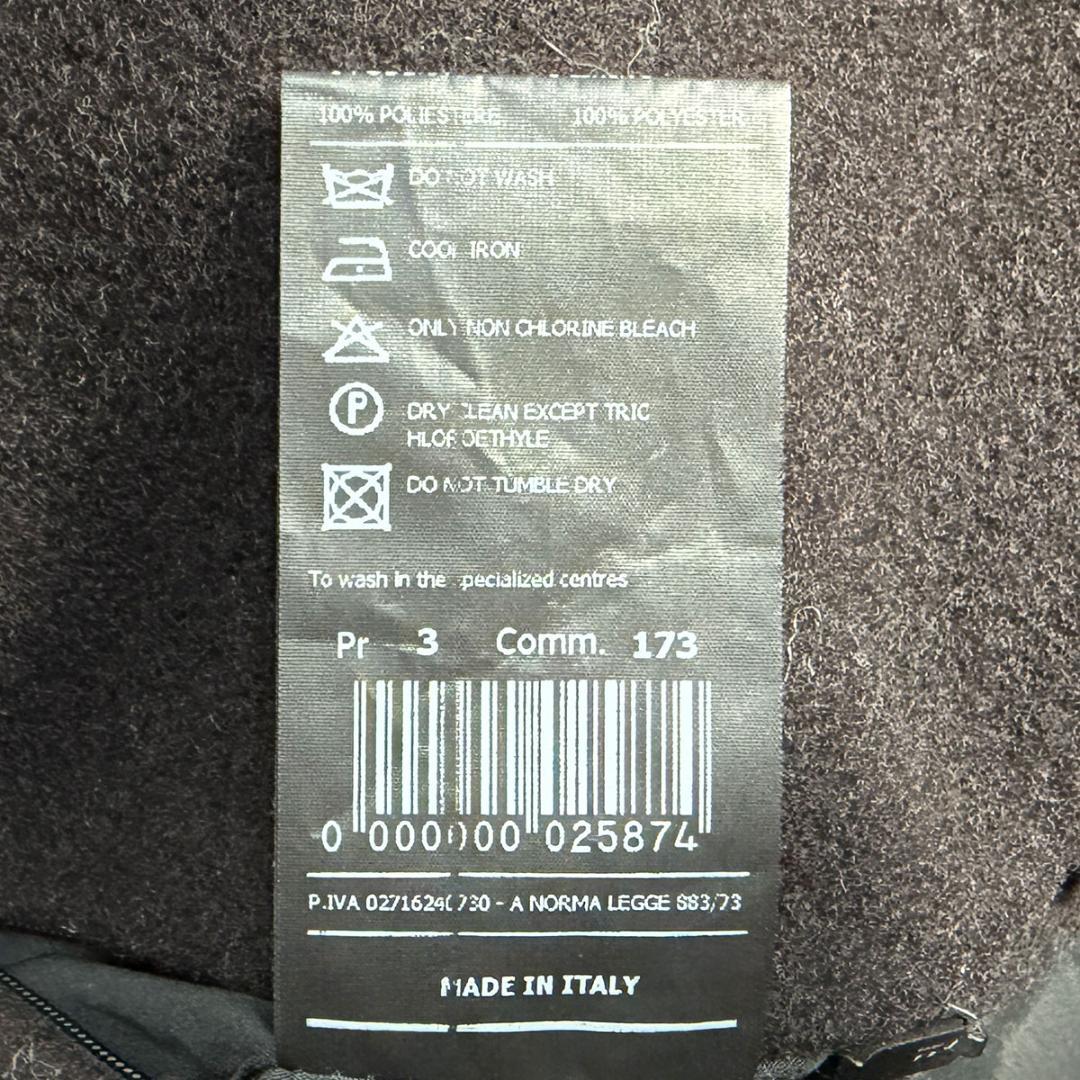 J7112美品 イーヴォ ブリンディジダブルベルテッドコート ダーク