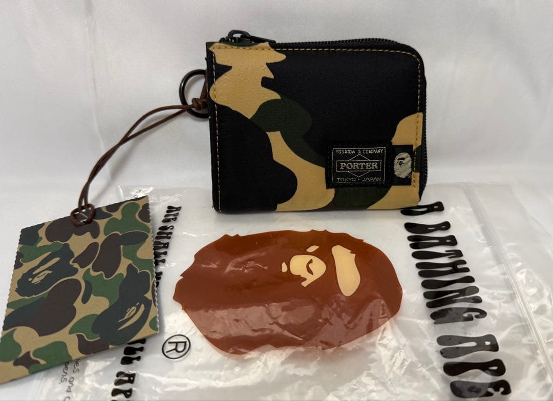 激レア カラー PORTERコラボ ウォレット イエロー財布 APE 迷彩 2026年最新】a bathing ape porter 財布の人気アイテム - メルカリ