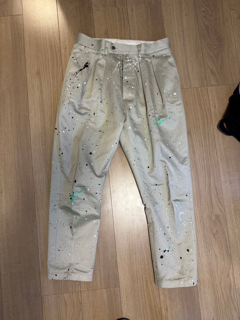 ニート NEAT ペイントパンツ サイズ46 中古美品 中古・古着通販】NEAT (ニート) パンツ ネイビー サイズ:44｜ブランド