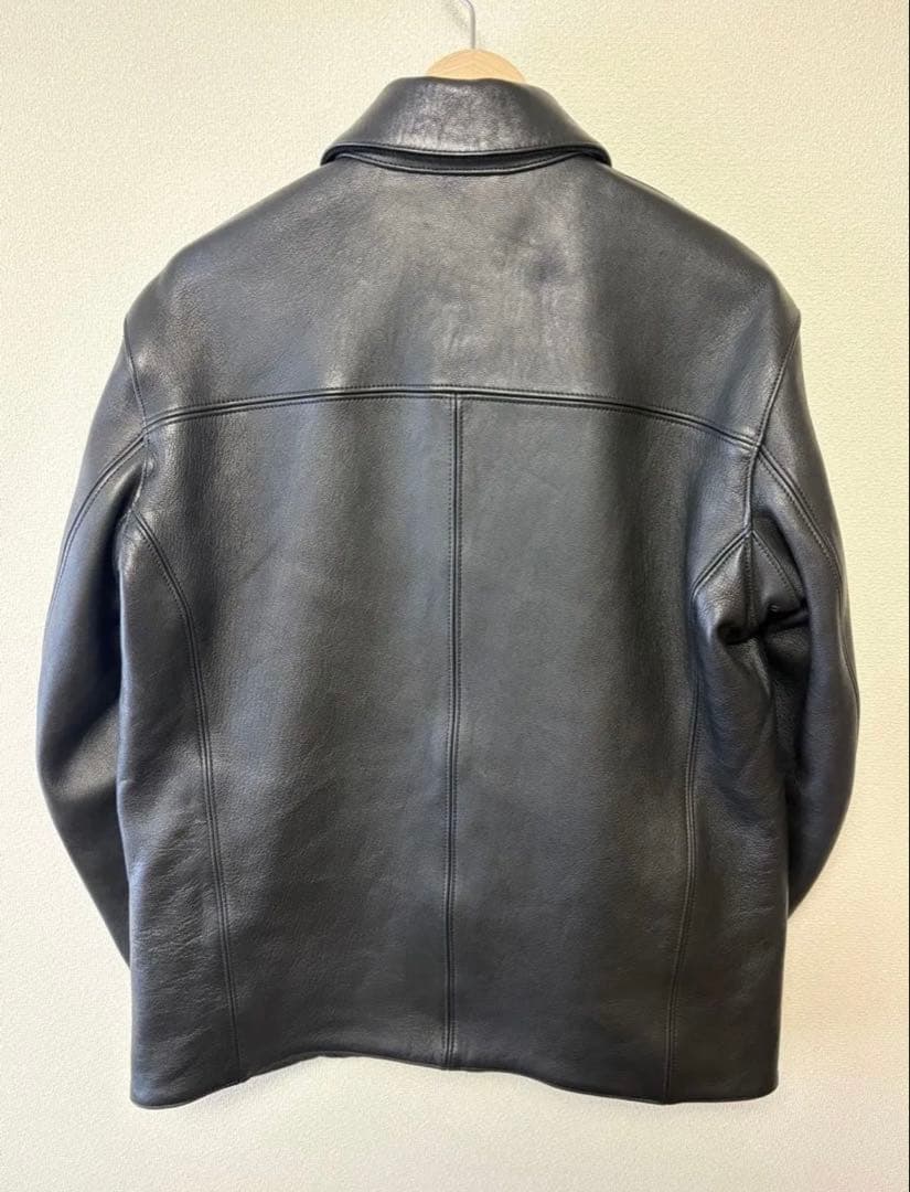 アディクトクローズ シープスキン カーコート ブラック サイズ42