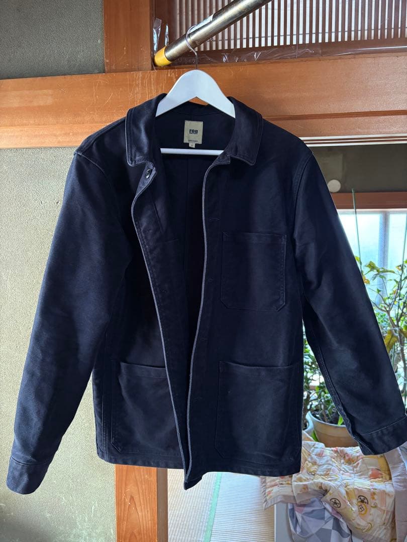 FOB FACTORY フレンチモールスキンジャケット　ネイビー FOB FACTORY / エフオービーファクトリー】 FRENCH MOLESKIN JACKET