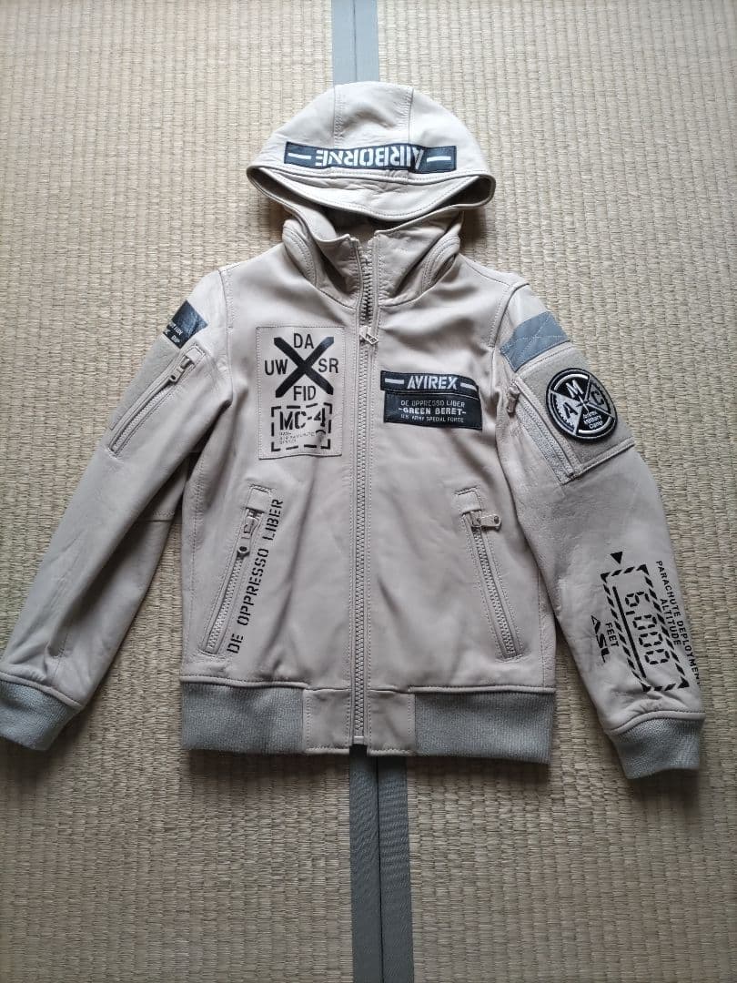 AVIREX　ラムレザー HALO　超美品　トロトロな柔らかさ 極美品/AVIREX 羊革ラムレザー ブラックバード MA-1 とろとろ - メルカリ