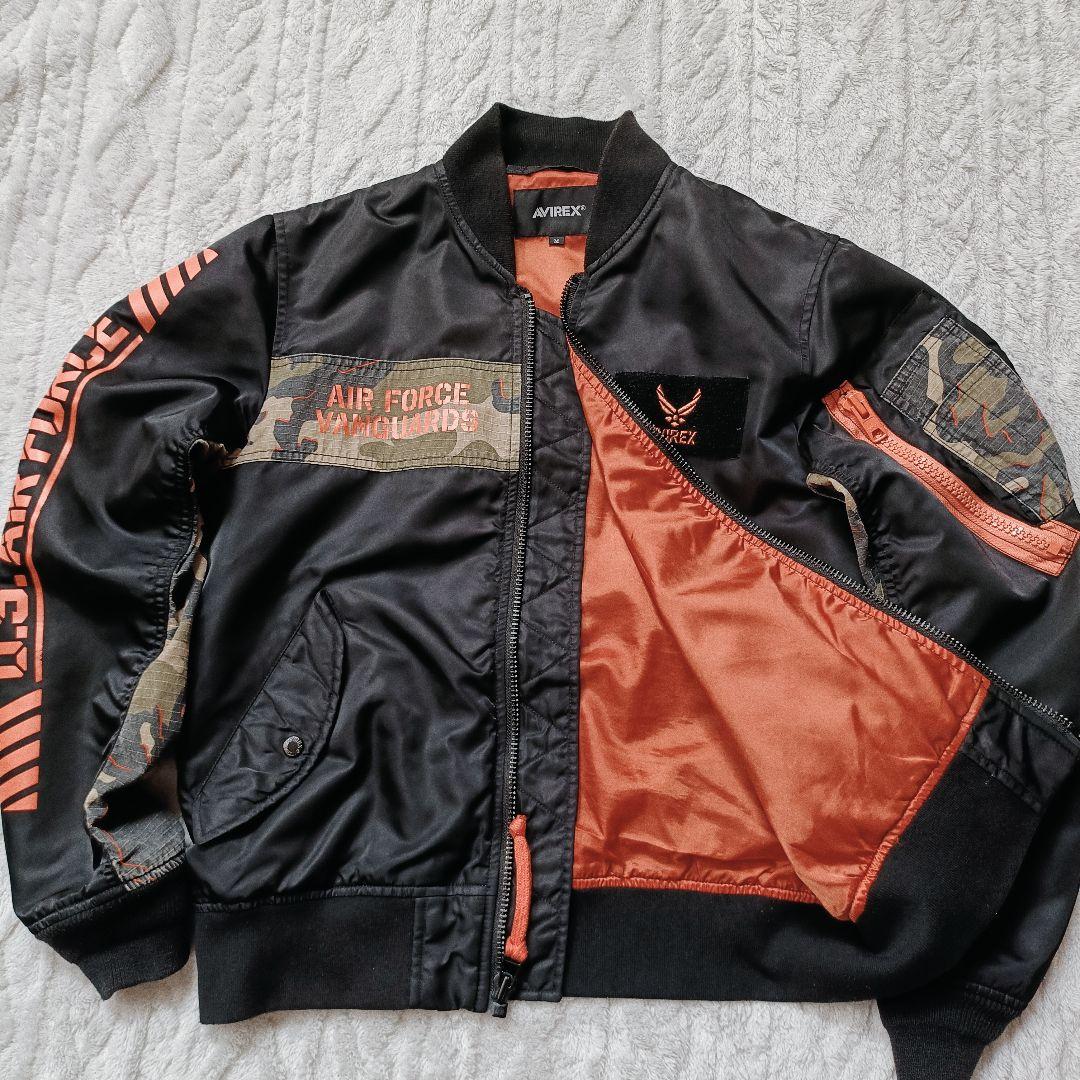 AVIREX リメイク COMBINATION MA-1 ブラック M AVIREX（アヴィレックス） ma1 ma-1 「WEB＆DEPOT限定」MA-1 REMODEL