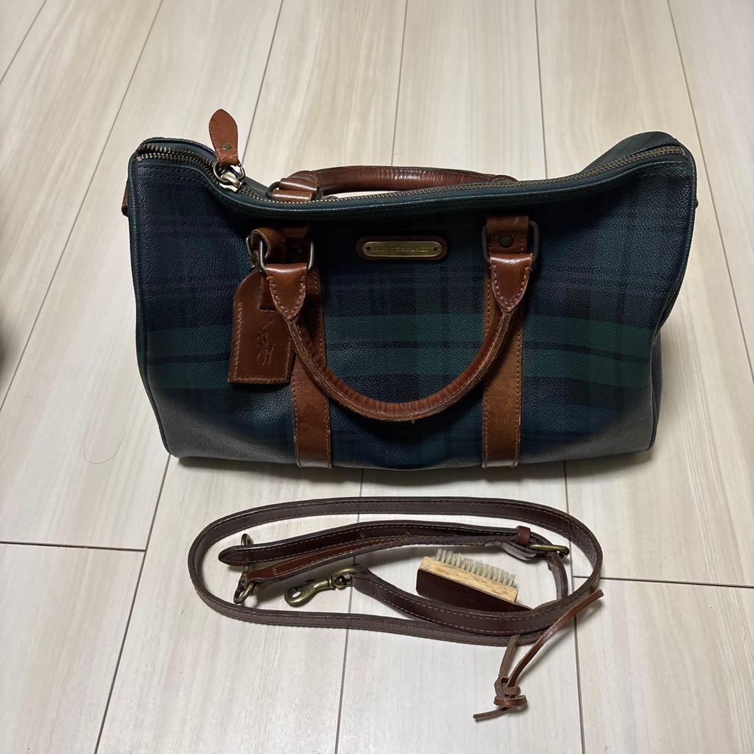 Ralph Lauren ボストンバッグ ダークグリーン 中古・古着通販】POLO RALPH LAUREN (ポロ・ラルフローレン) ボストン