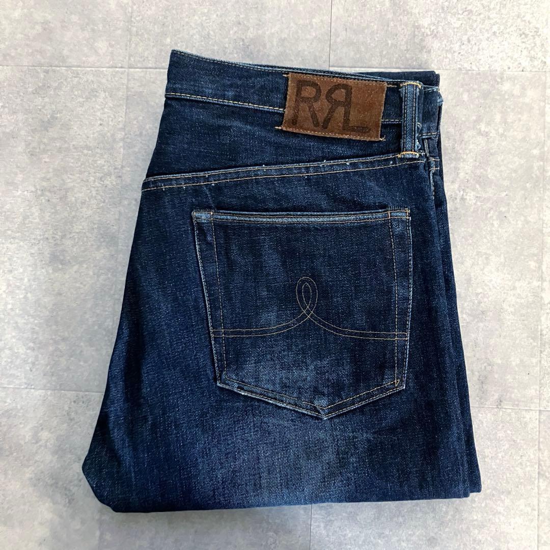 DOUBLE RL USA製 インディゴデニム/ジーンズ/33×32/ラルフ - メルカリ