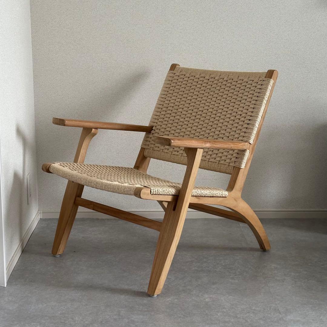 【あっきー】【リプロダクト品】ラウンジチェア ペーパーコード チーク材 楽天市場】≪SALE≫27999→25999円!!ペーパーコード チーク無垢材