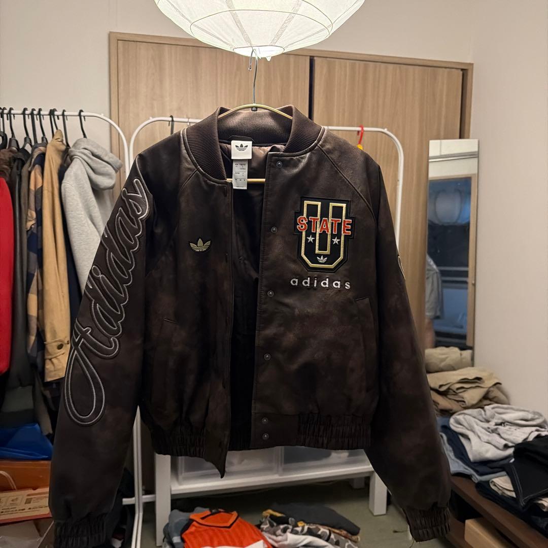 アディダス オリジナルス ATHLETIC DEPT 合成皮革ジャケット - メルカリ