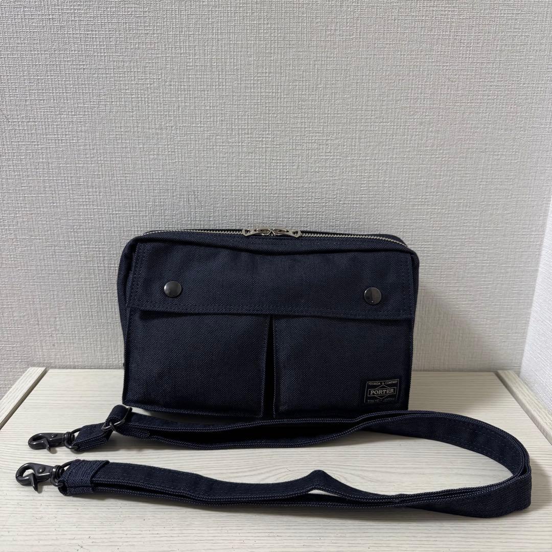 新品同様 ポーター スモーキー　ネイビー 2way ショルダーバッグ　06369 Amazon | [ポーター]PORTER SMOKY スモーキー ショルダーバッグ 2WAY