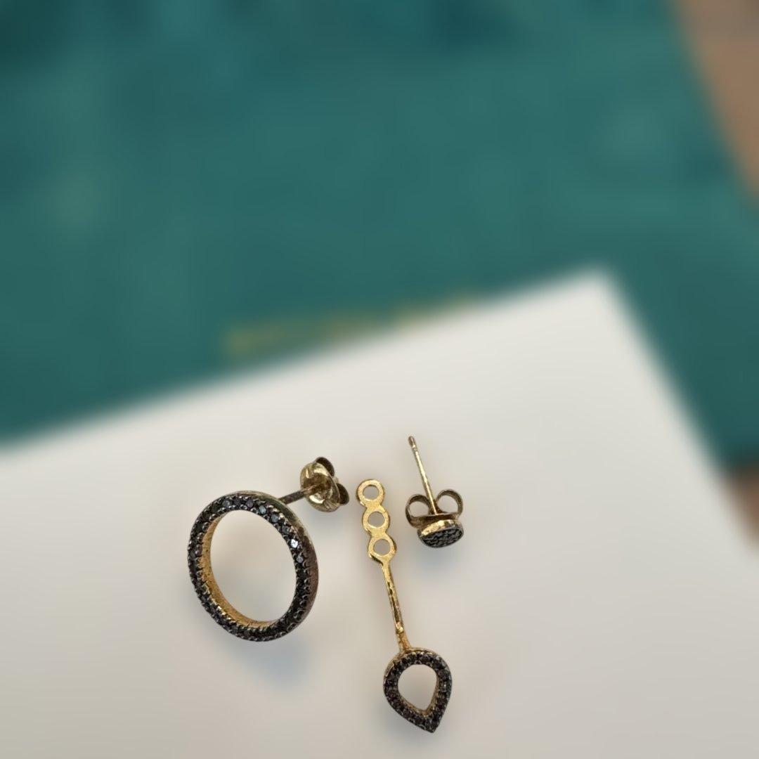 アルティーダウード　ピアス　3点セット glimmer] K10 mere diamonds pierced earring｜ARTIDA OUD（アル