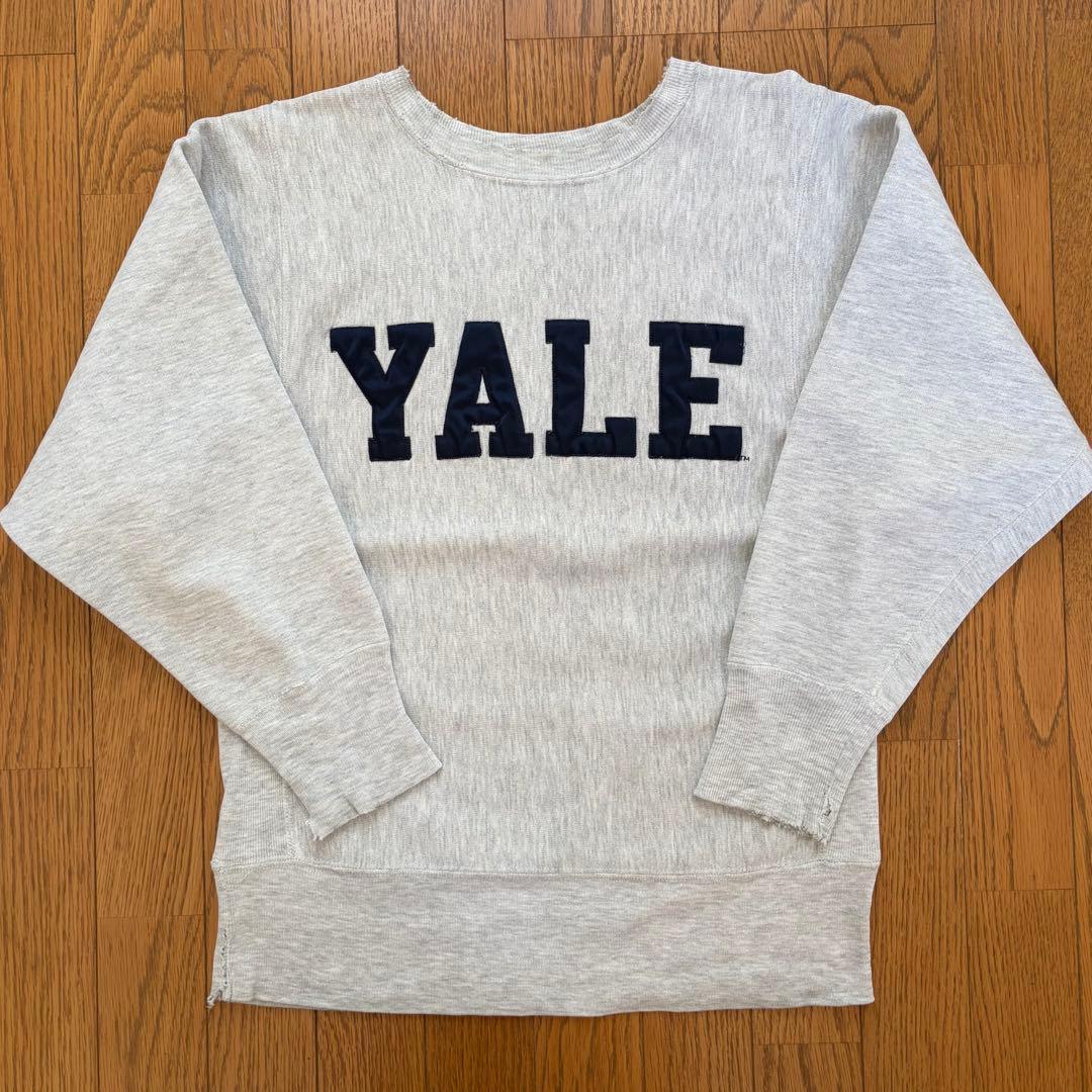 90s Champion YALE reverse weave USA製 90s Champion Reverse Weave 染み込みプリント”YALE” (SIZE:XL