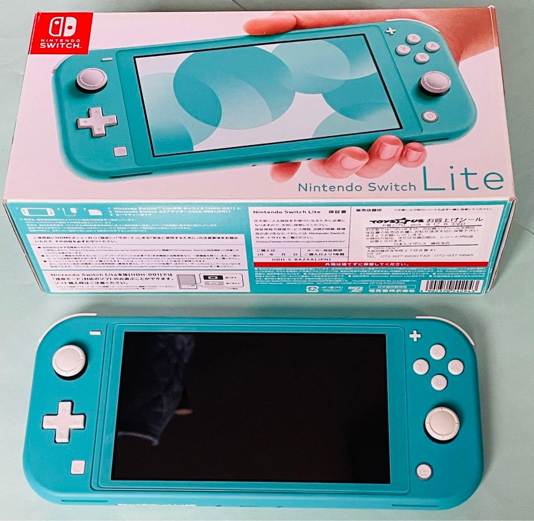Nintendo Switch Lite ターコイズ【おまけ付】 美品】Nintendo Switch Lite ターコイズ カバー・おまけ付き - メルカリ