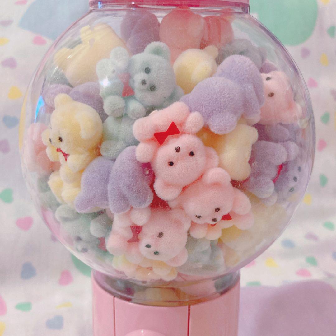 ♡フロッキーくまちゃん入りガムボールマシン レトロファンシー spank♡