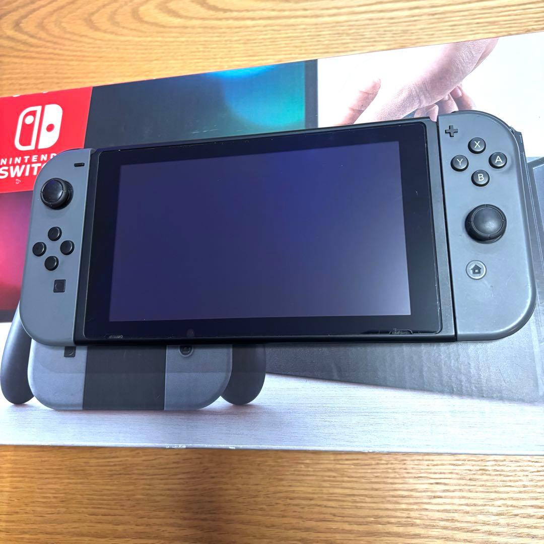 ジャンク】Nintendo Switch 本体 グレー Joy-Con付き - メルカリ