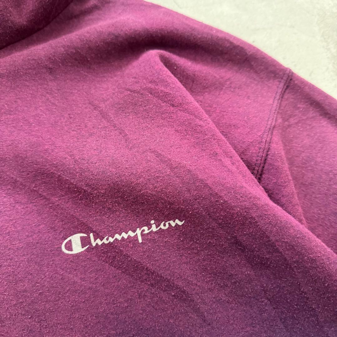 鬼フェード” パーカー Boro ボロ 褪色 パープル×ネイビー ジップアップ