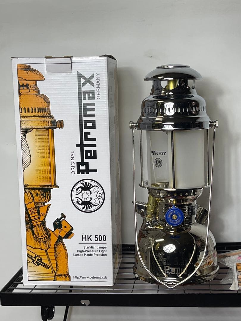 【新品未使用】Petromax HK500 ニッケル オプションパーツ付き Petromax（ペトロマックス） HK500 高圧 加圧式 ランタン ニッケル