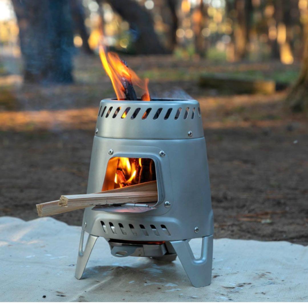 QUECHUA ケシュア キャンプ ウッドストーブ MH500 二次燃焼 QUECHUA (ケシュア) キャンプ ウッドストーブ MH500 - 煙が出にくい二