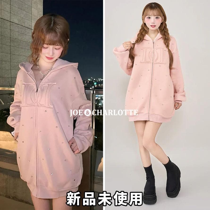 ダーリッチ darich DDロゴビジュージップパーカー ピンク PNK - メルカリ