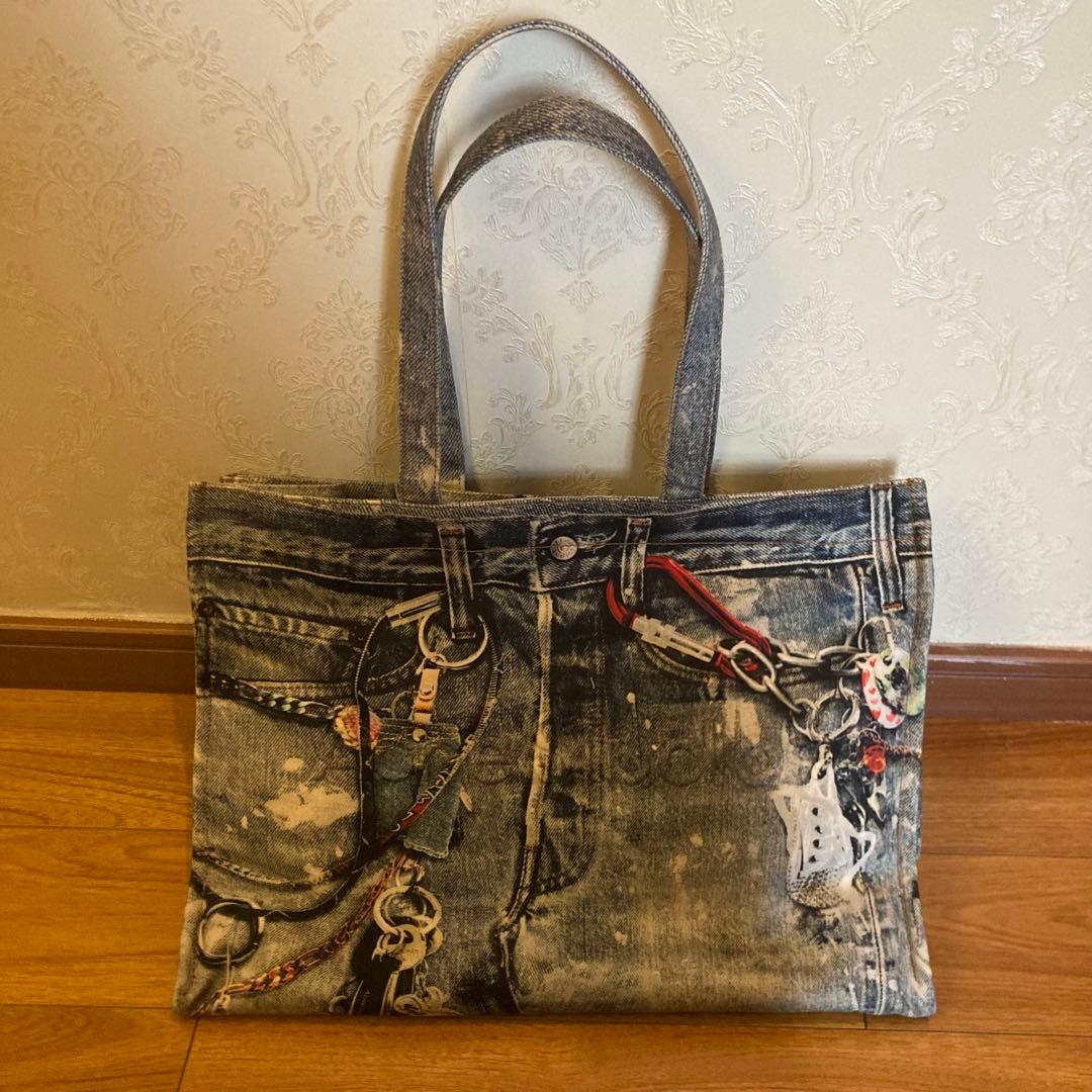 Acne Studios デニム トートバッグ Acne Studios レディース デニムトートバッグ の ライトブルー | LN-CC®