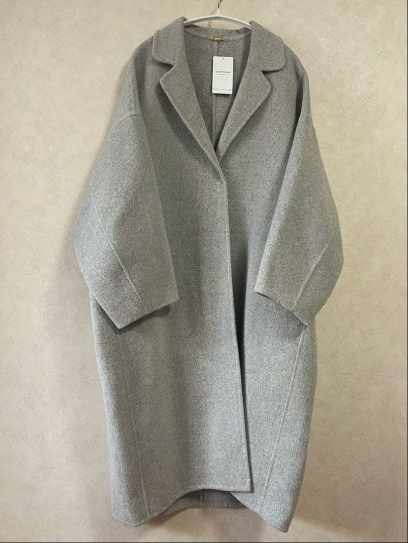 タイムセール☆新品DeuxiemeClasseウールアンゴラ リバーコートグレー ウールアンゴラリバーコート（チェスターコート）｜Deuxieme Classe