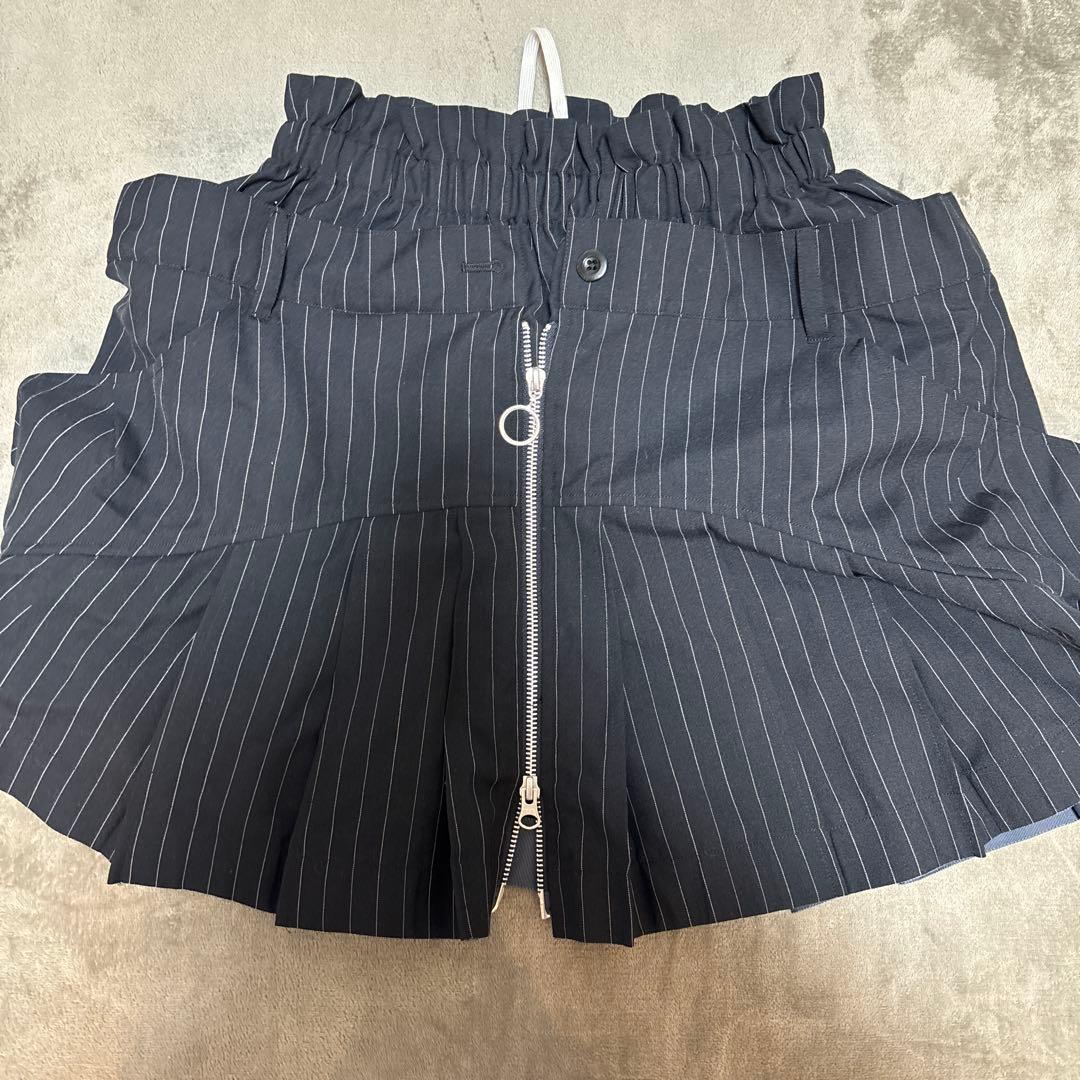 HOUGA ストライプフレアミニスカート HS11FS26 houga HOUGA｜ストライプフリルスカート