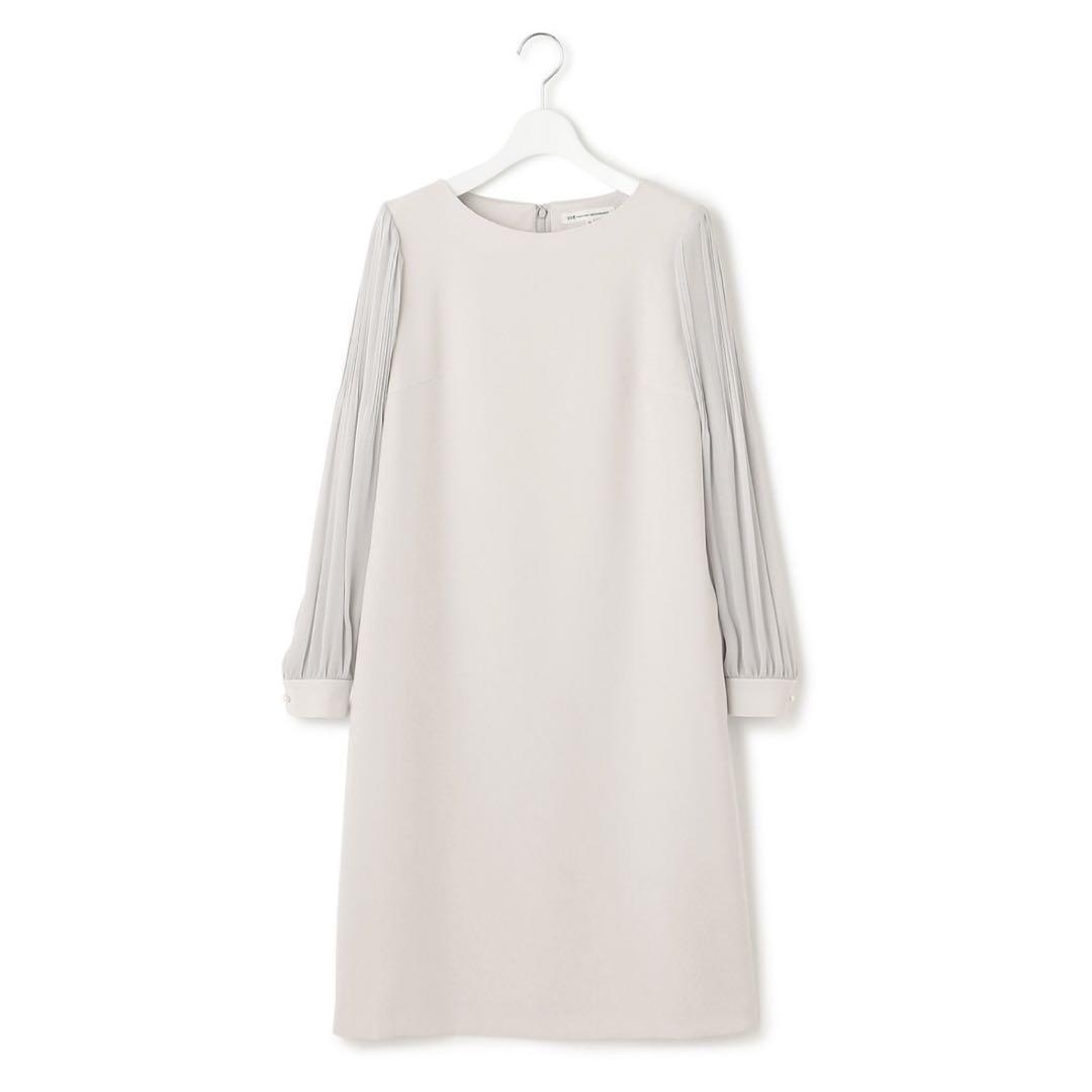 【新品未使用】23区トリアセダブルジョーゼット ワンピース　大きいサイズ　21号 23区 【洗える】トリアセダブルジョーゼット シフォンスリーブ