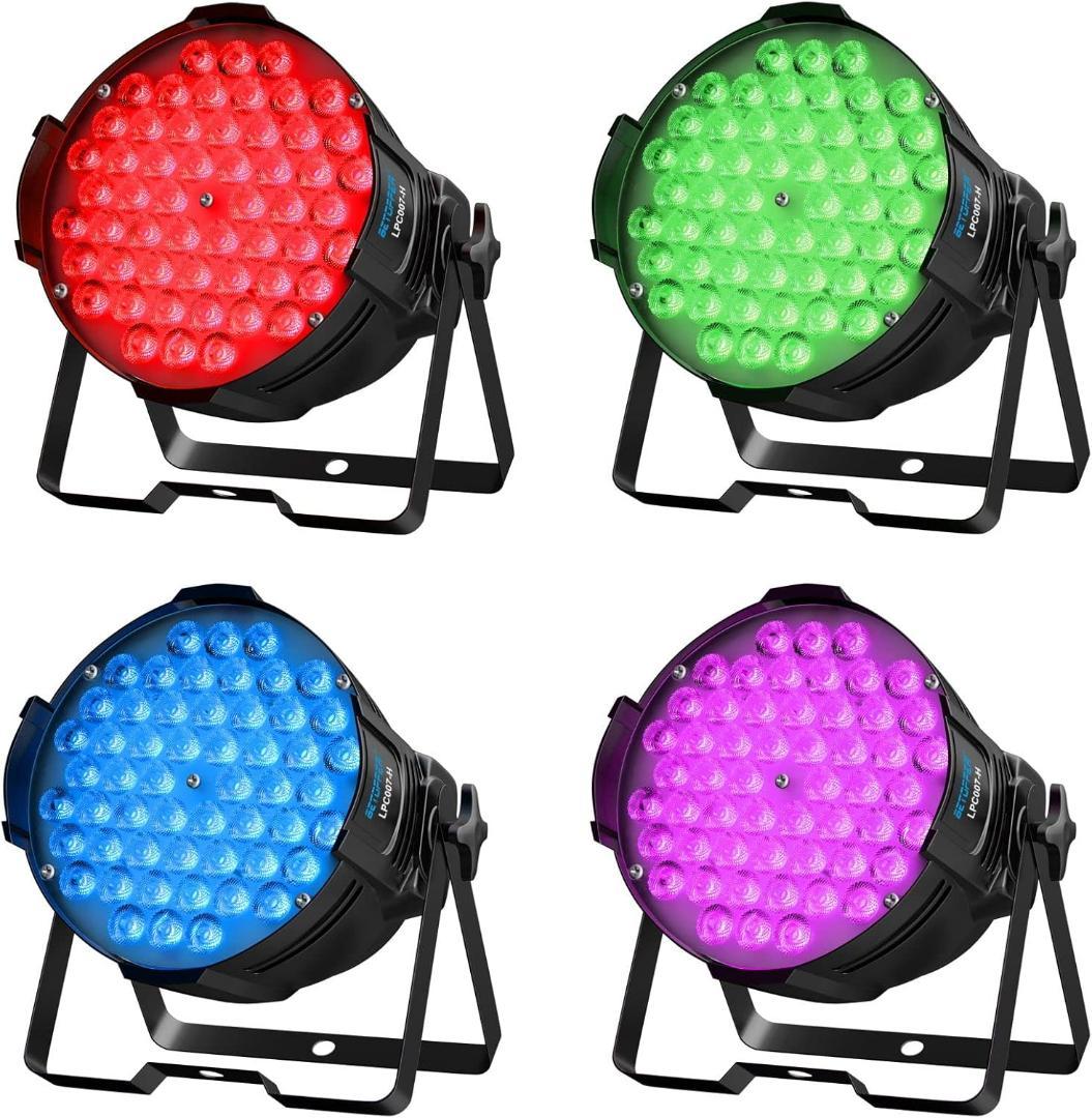 【開封済み・未使用】BETOPPER ステージライト　LED　RGB　4個セット Amazon.co.jp: BETOPPER LEDステージライト60x2W 4 in 1 RGBW舞台照明